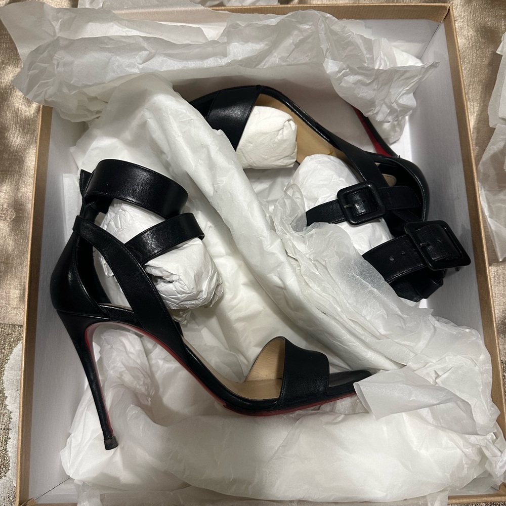 Christian Louboutin Multipot 100 Kid black sz 35.5 - Picture 11 of 12